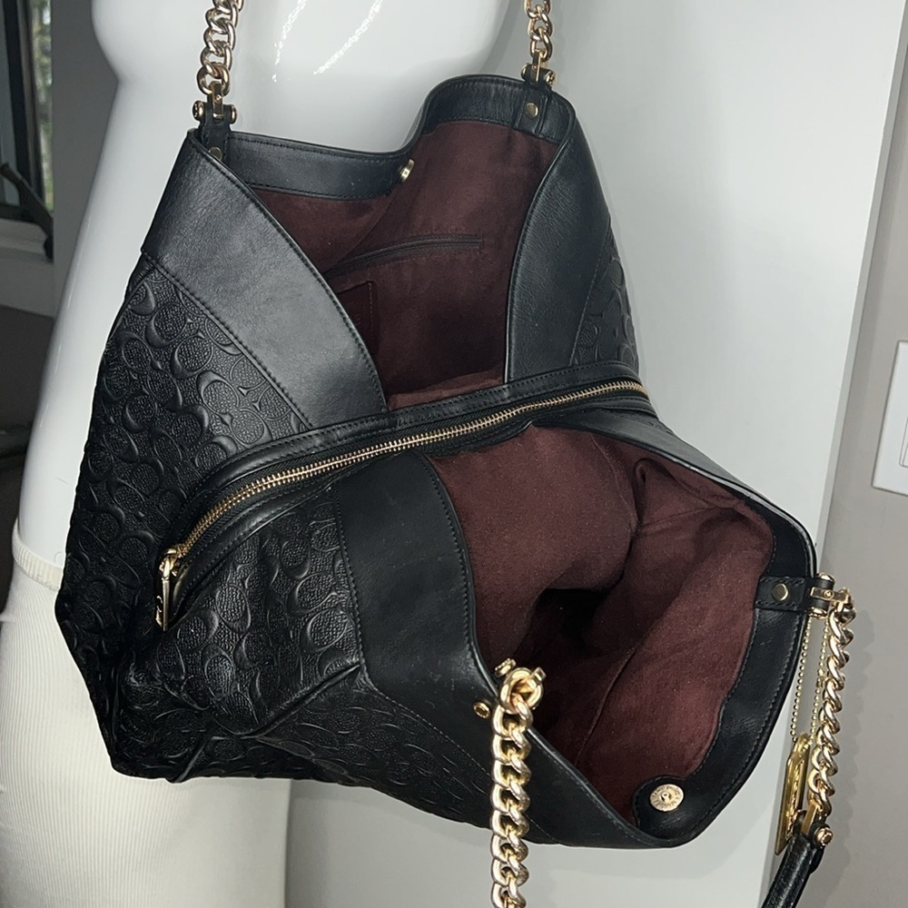 Coach Lexy Chain Shoulder Bag In Signature Leather - Picture 3 of 12